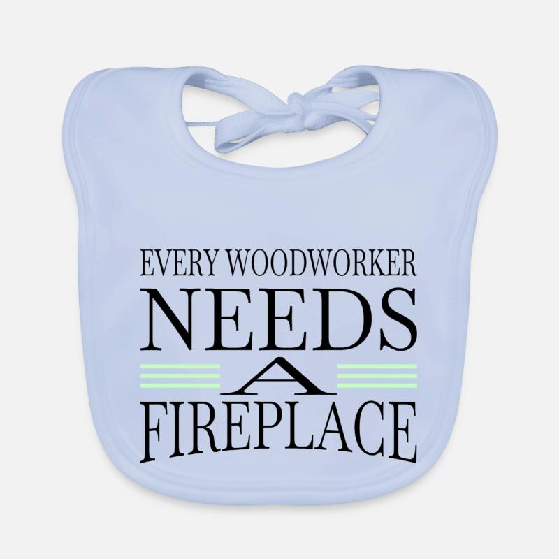 present idea cabinetmaker chainsaw carpenter Organic Baby Bibs