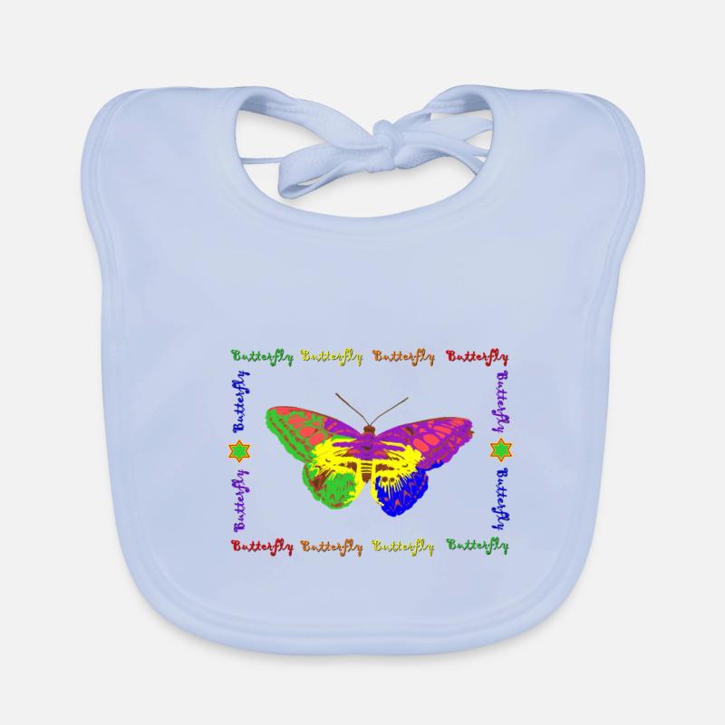 Rainbow - Butterfly Baby Bio-Lätzchen