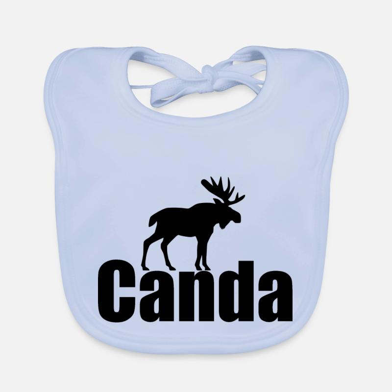 Canada - Bavoir bio Bébé - bleu ciel