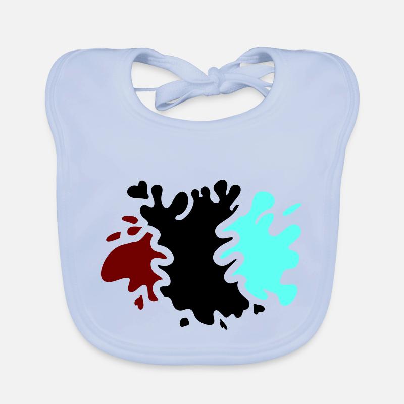 Éclaboussures de couleur Bavoir bio Bébé