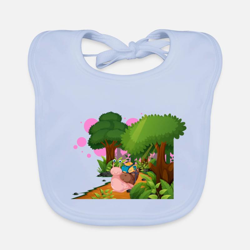 Wanderschnecken Baby Bio-Lätzchen