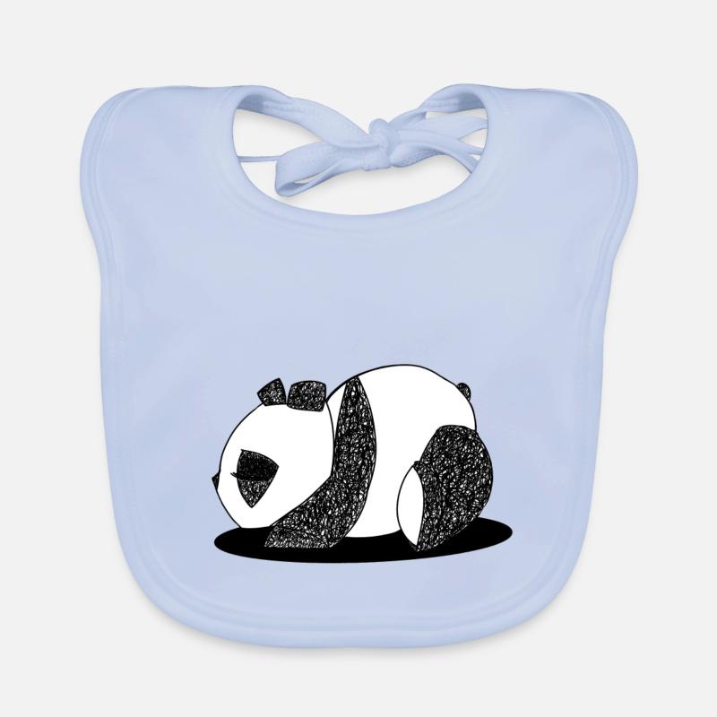 Panda endormi Bavoir bio Bébé