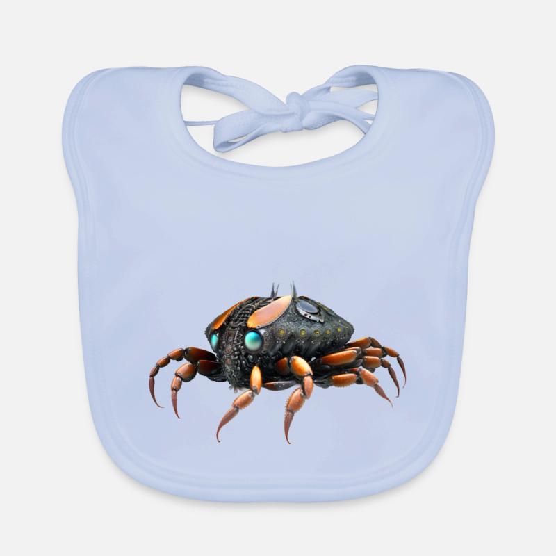 Space Crab Organic Baby Bibs