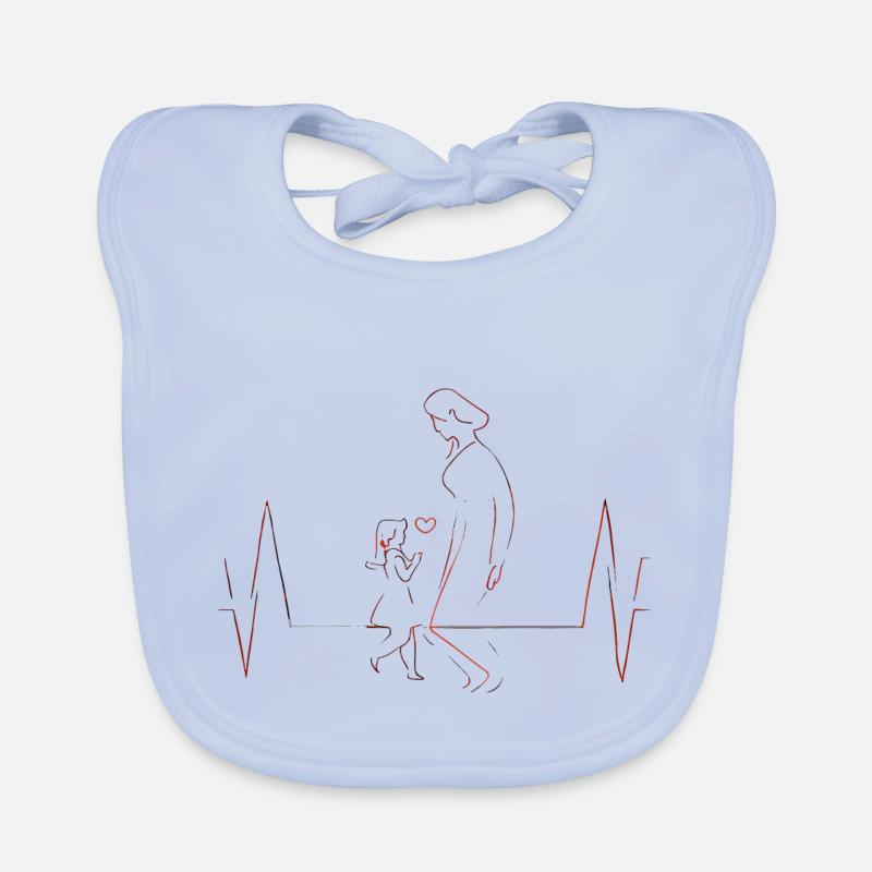 Mutter Tochter Familien Geschenk Baby Bio-Lätzchen
