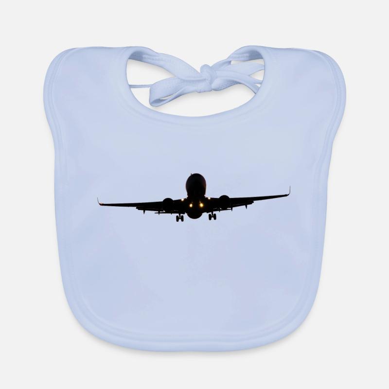 Plane will land Organic Baby Bibs