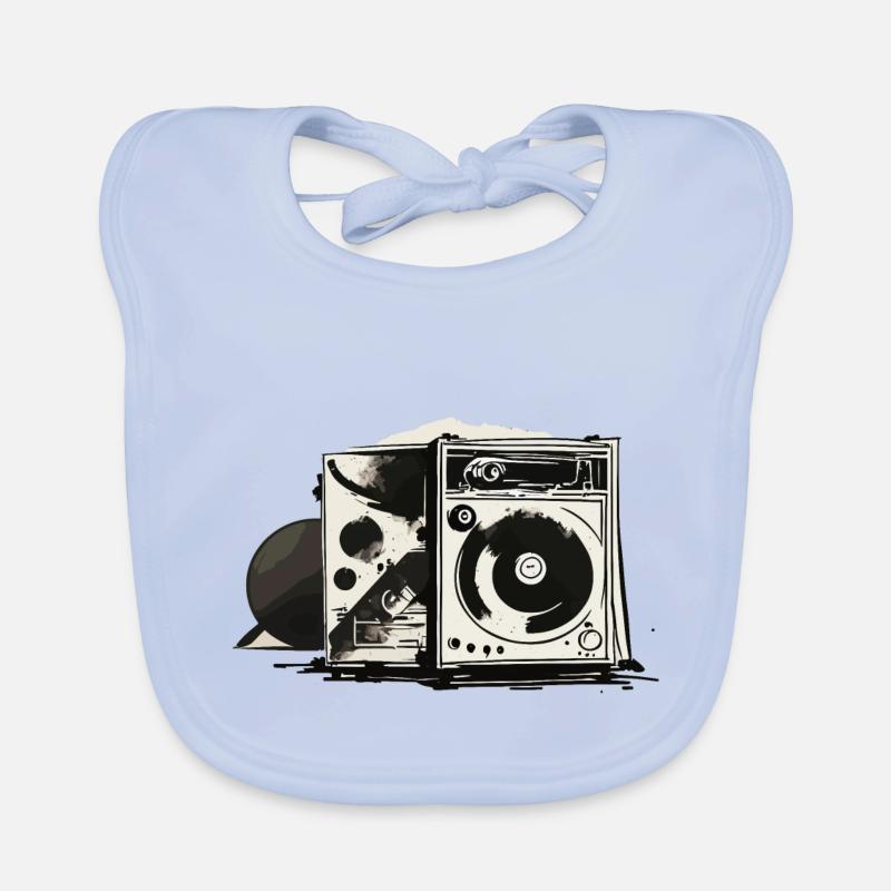 Yard sale speakers Organic Baby Bibs