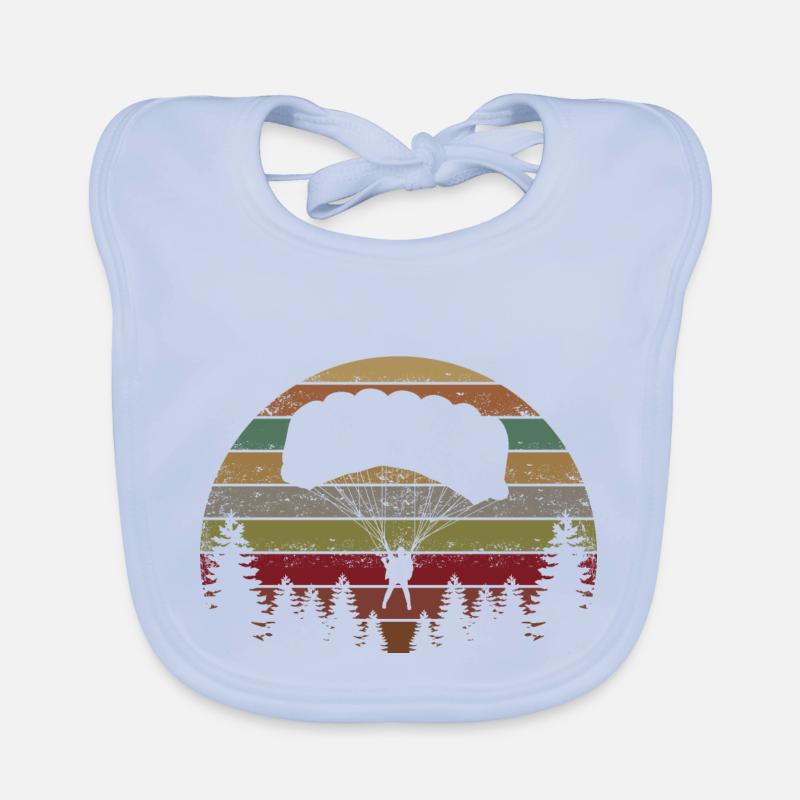 Skydive Evolution: Skydiver Design Organic Baby Bibs