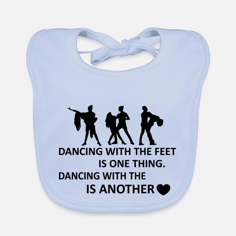 Dancing Dance Music Organic Baby Bibs