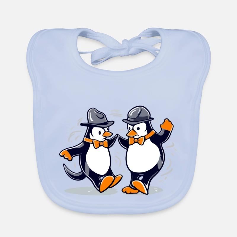 Pinguintanz Nr. 3 Baby Bio-Lätzchen