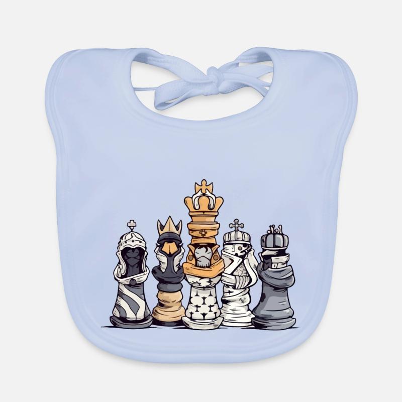 Chess preparation Organic Baby Bibs
