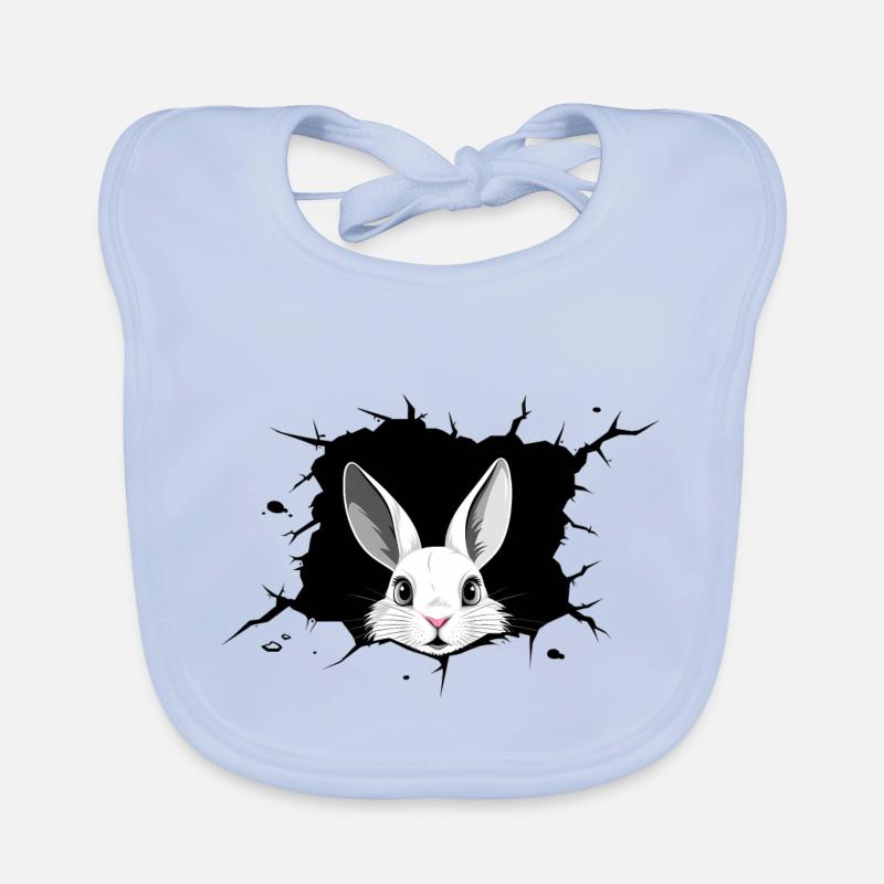 Rabbit Rabbit Rabbit Hole Organic Baby Bibs