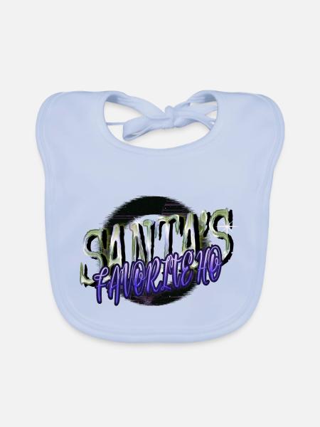 Bodybuilder Present Dinosaur Moon Dinosaurs Comic - Organic Baby Bibs - sky blue - Front