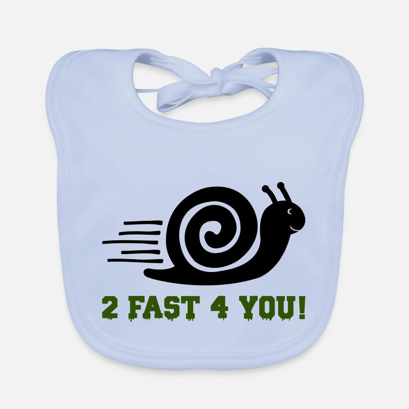 Escargot 2 Rapide Bavoir bio Bébé