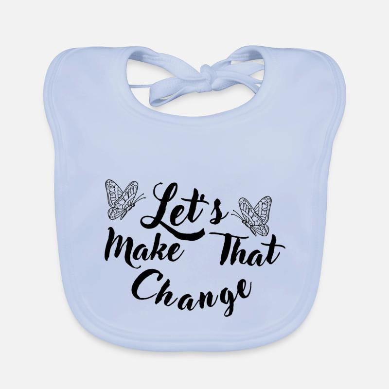 MakeThat Change Organic Baby Bibs