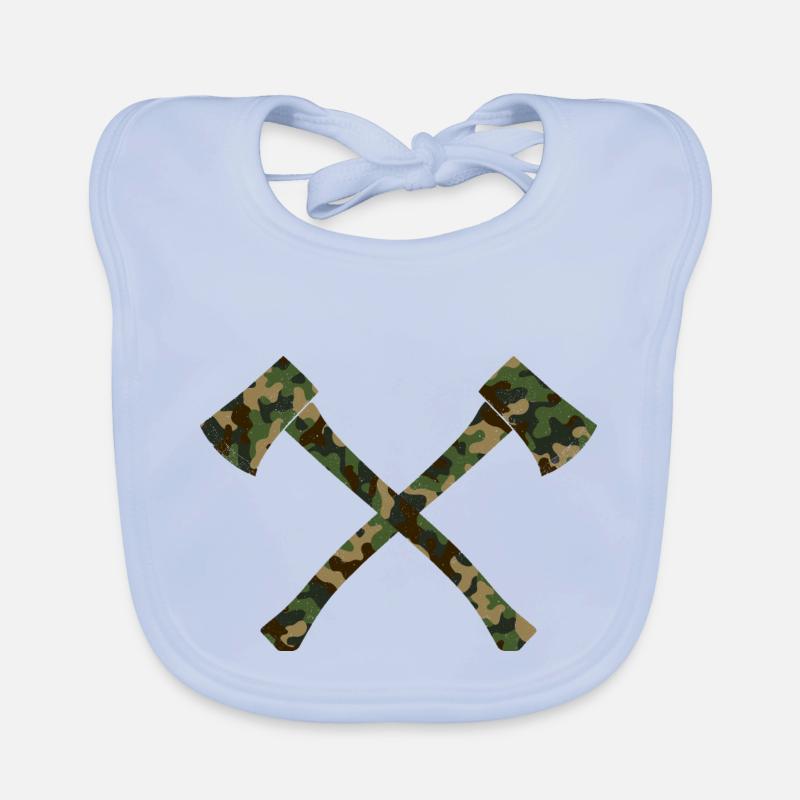 Axt - Baby Bio-Lätzchen - sky Blue