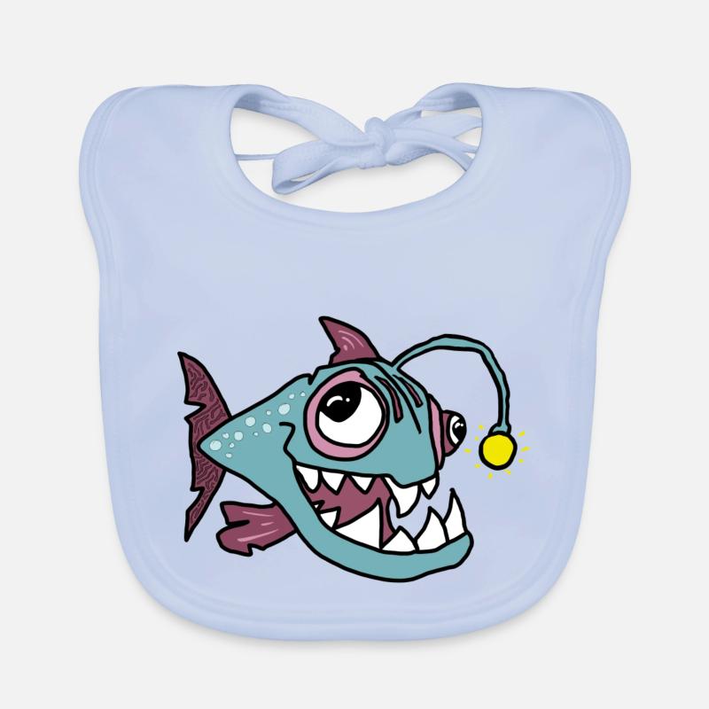 Anglerfisch Baby Bio-Lätzchen