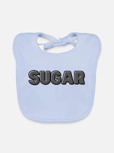 SUGAR BRAND CLOTHING & ACCESSORIES - Organic Baby Bibs - sky blue - Front