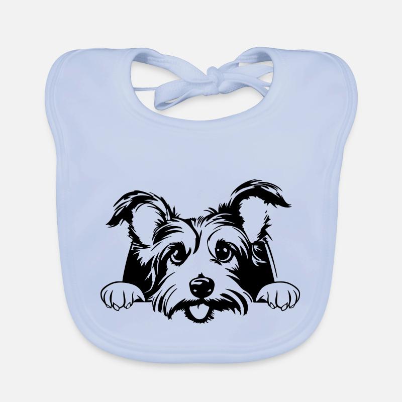 Kleiner Terrier Baby Bio-Lätzchen