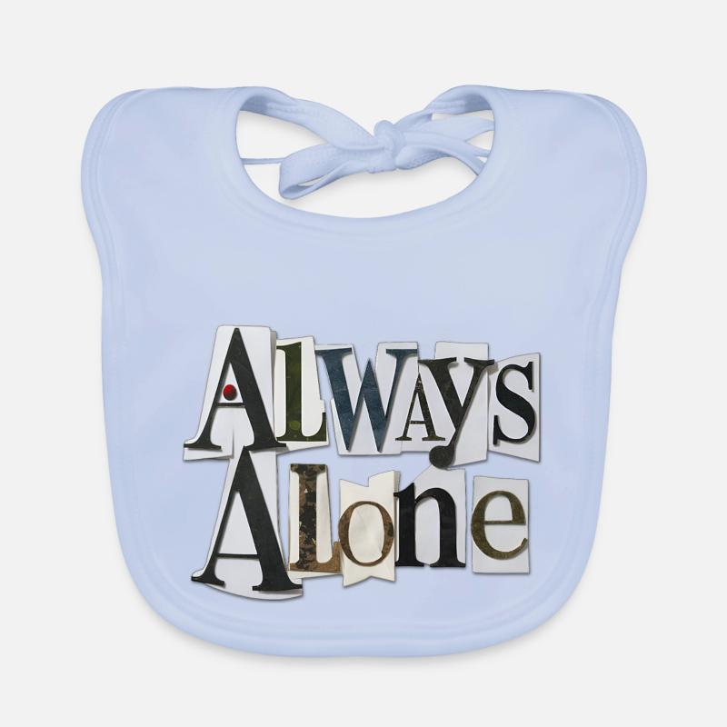 Always Alone Organic Baby Bibs