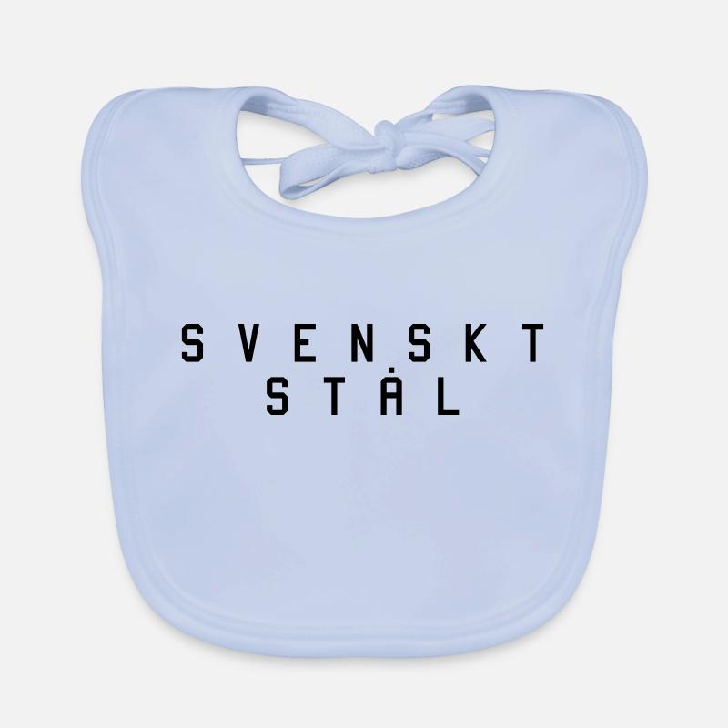 Schwedischer Stahl 1 Baby Bio-Lätzchen