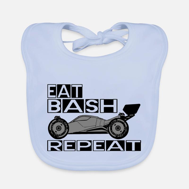eat bash repeat - Baby Bio-Lätzchen - sky Blue