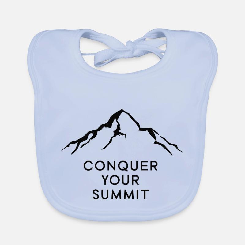 CONQUER YOUR SUMMIT Organic Baby Bibs