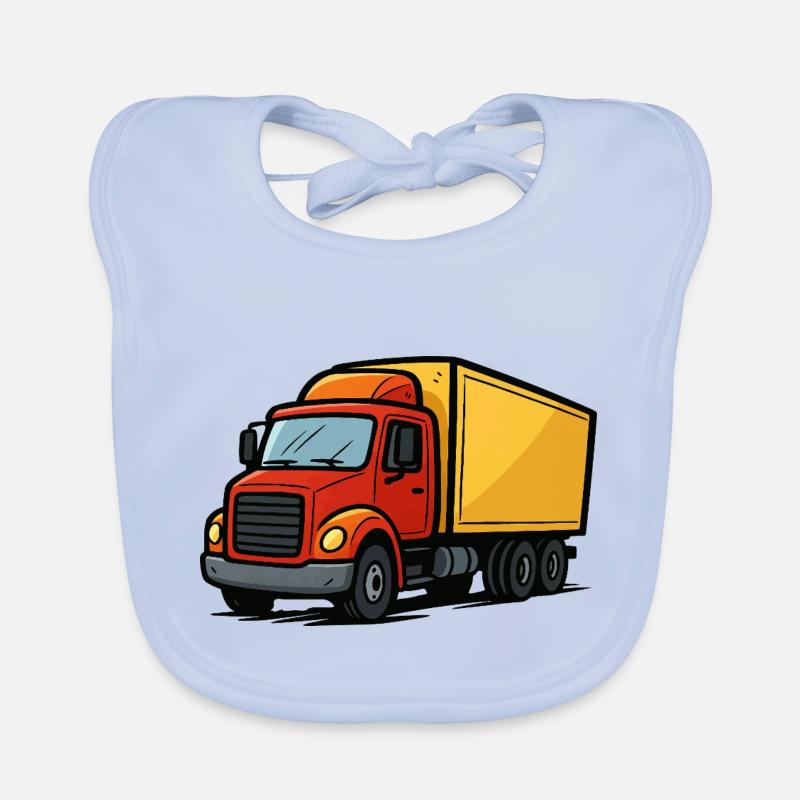 Bande dessinée de camion Bavoir bio Bébé