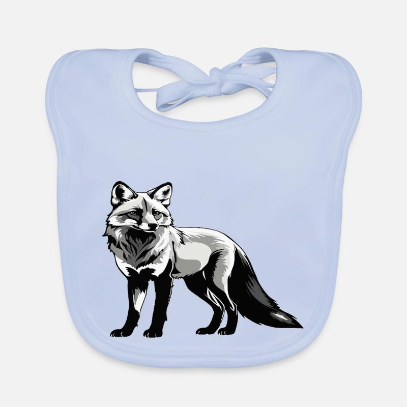 Renard - Conception d’animaux mignons Bavoir bio Bébé