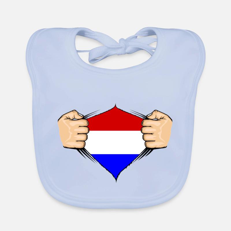 Conception du drapeau de la Hollande Bavoir bio Bébé
