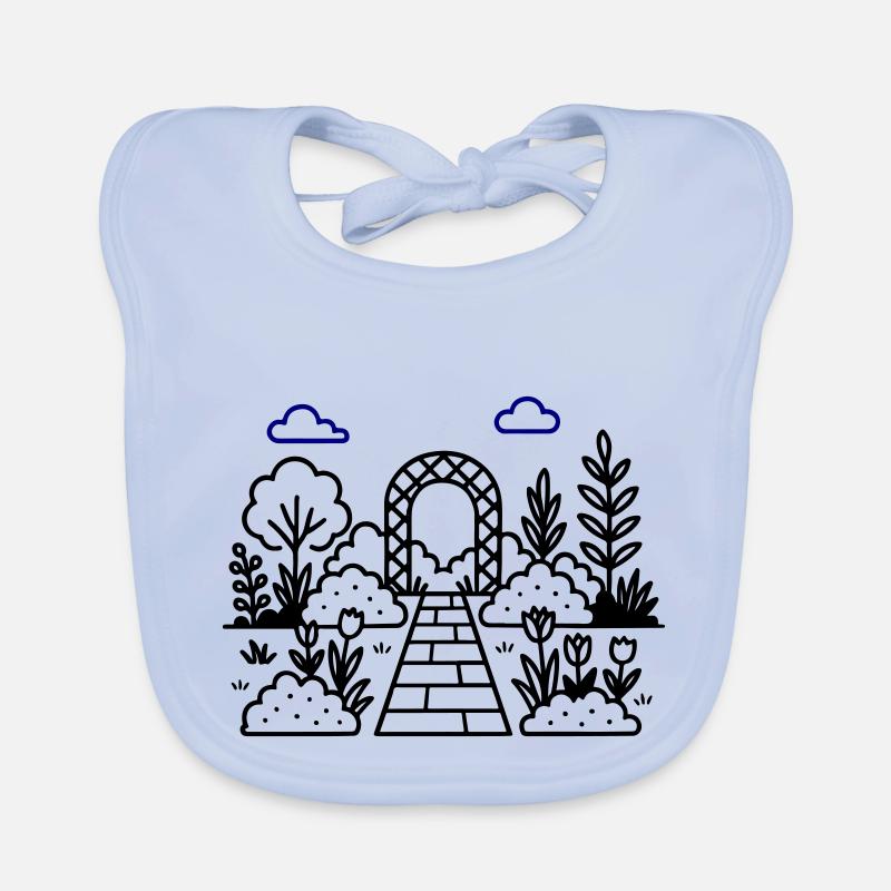 Garten Gärtnerei Logo Baby Bio-Lätzchen