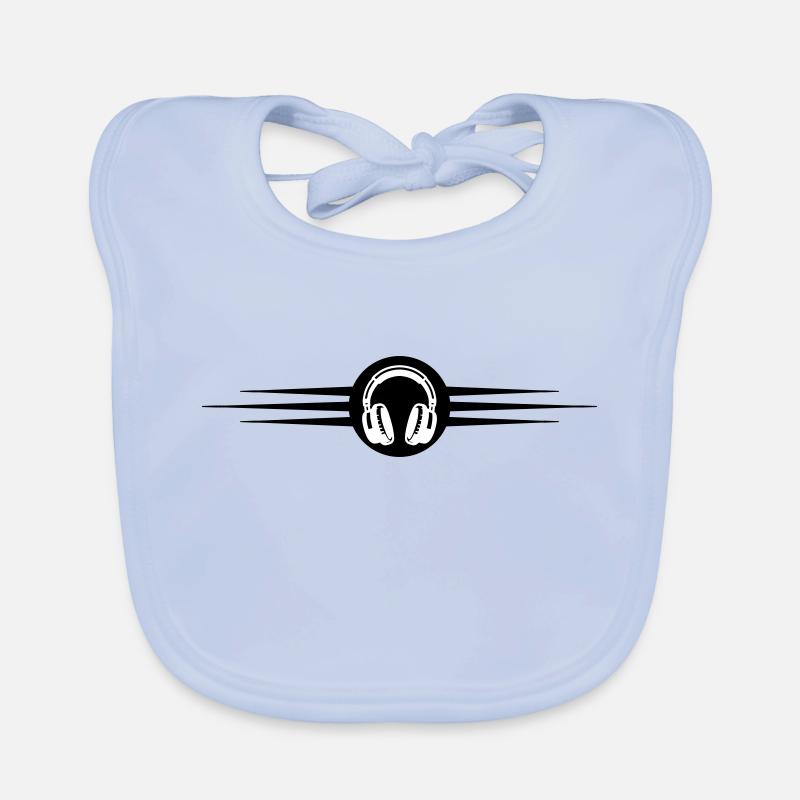 Icône de musique de casque Bavoir bio Bébé
