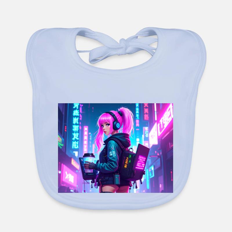 Cyber DJ Coder – Beats, Bytes & Blinks Baby Bio-Lätzchen