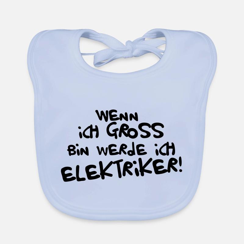 Ich werde Elektriker Baby Bio-Lätzchen