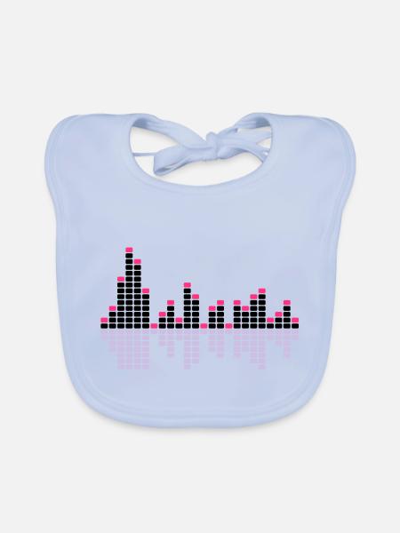 Equalizer1 3c - Baby Bio-Lätzchen - sky Blue - Vorne