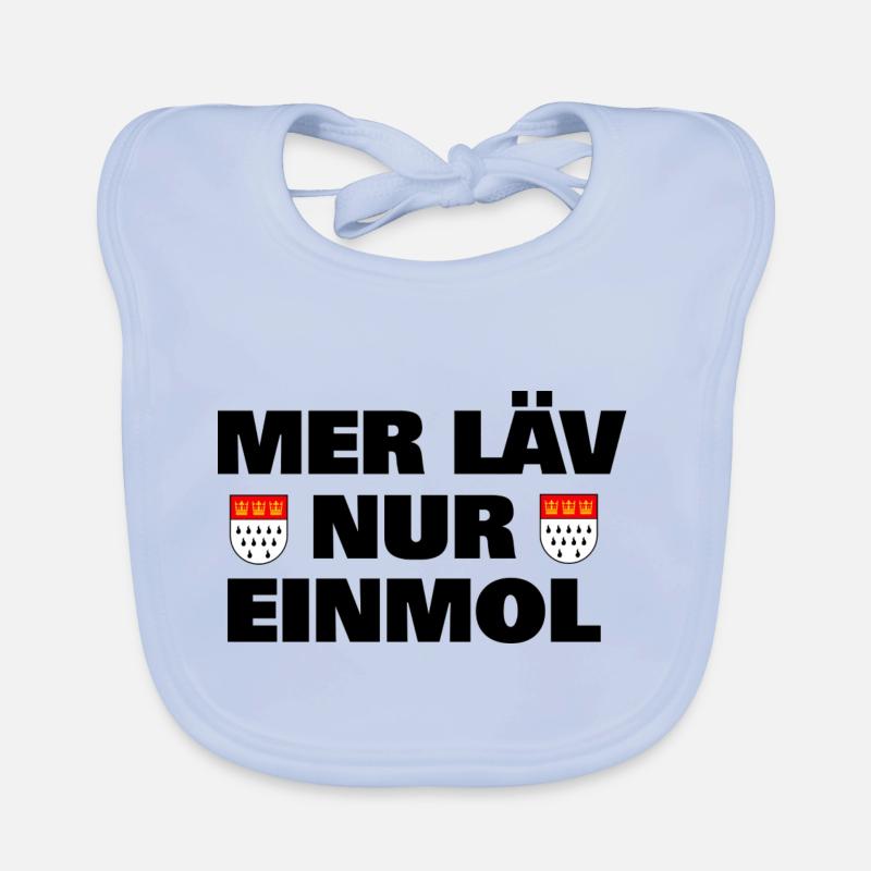Kölsch - Baby Bio-Lätzchen - sky Blue