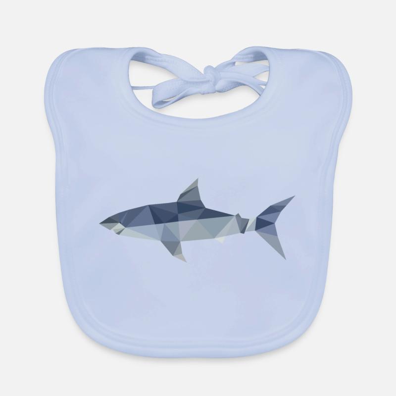 Requin polygone Bavoir bio Bébé
