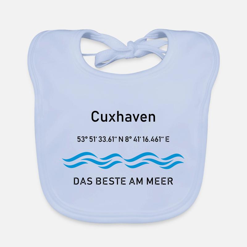 Cuxhaven - das beste am Meer Baby Bio-Lätzchen