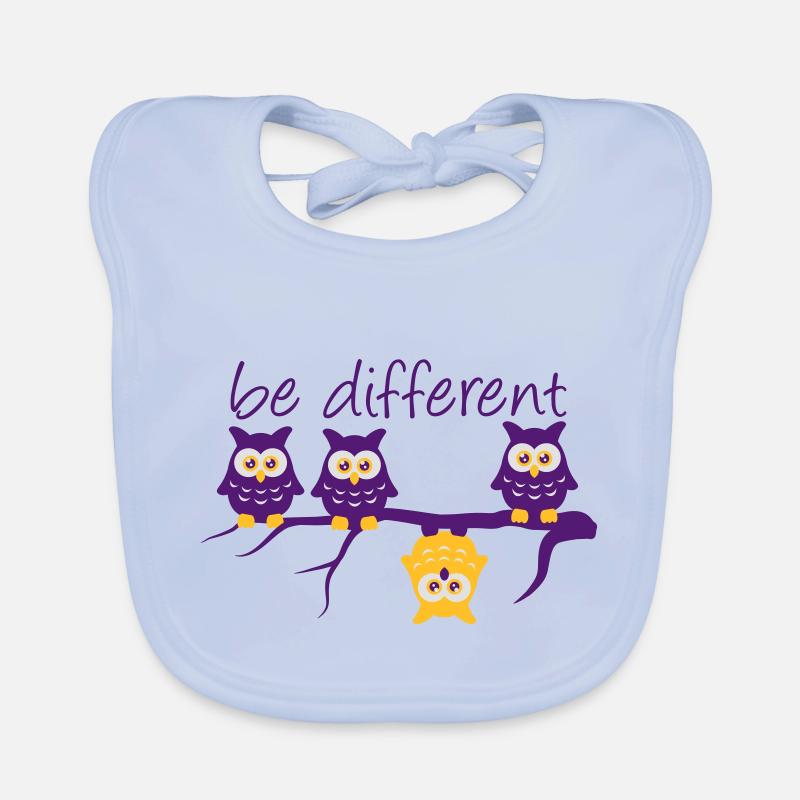 Abdulazeez be different 4 owls differ Organic Baby Bibs