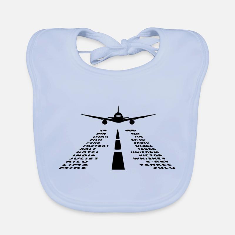 plane Organic Baby Bibs
