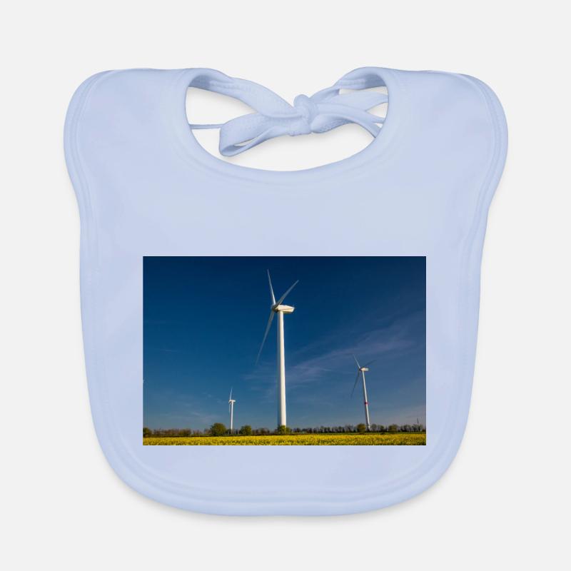 Moulin à vent. Éolienne Bavoir bio Bébé