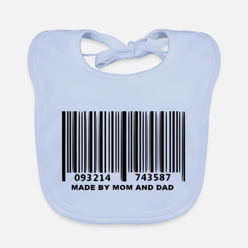 Barcode mom and dad Organic Baby Bibs