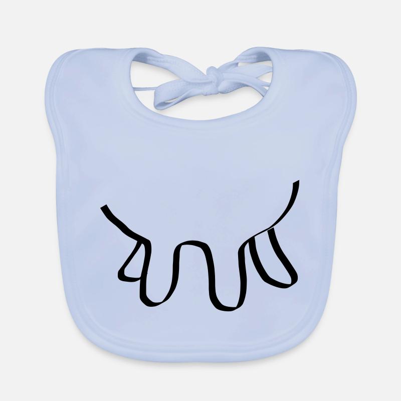Melkmaschine - Baby Bio-Lätzchen - sky Blue
