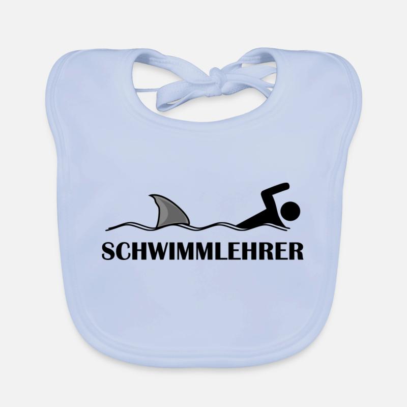 Schwimmlehrer Baby Bio-Lätzchen