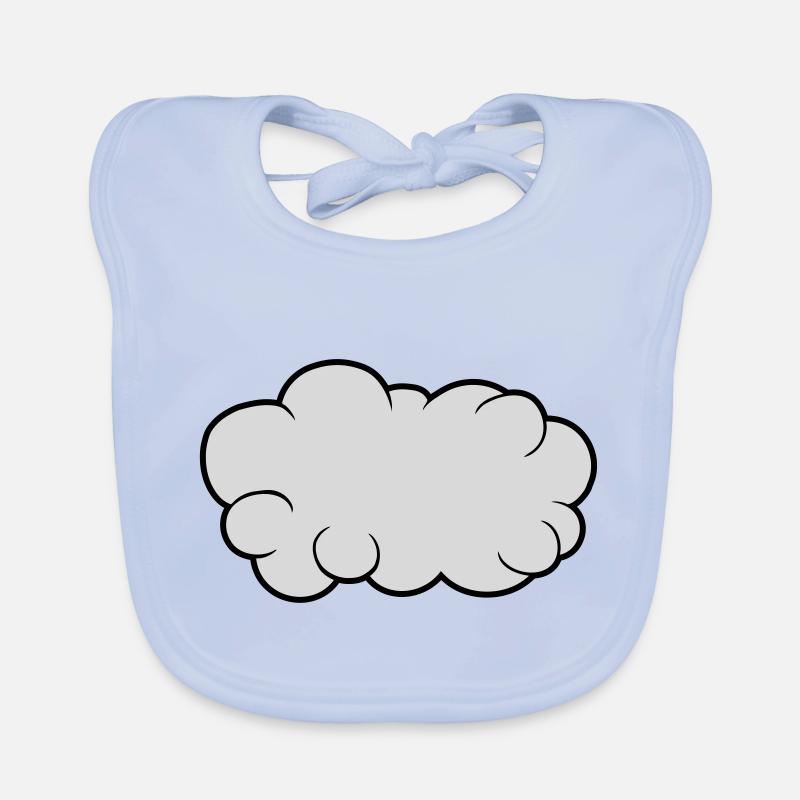 Conception de dessins animés cloud Bavoir bio Bébé