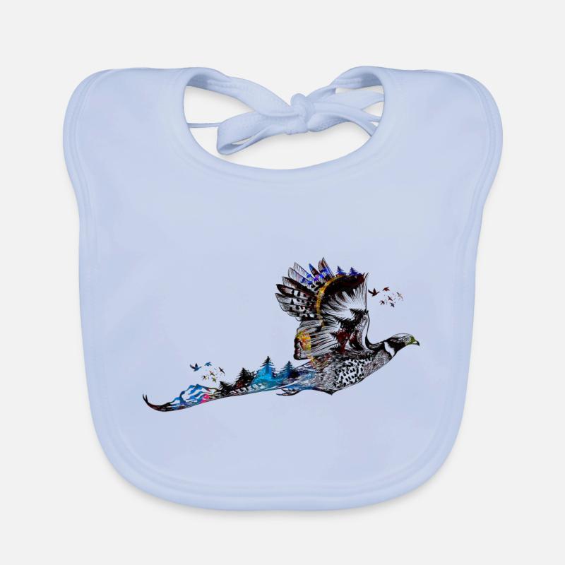 Pheasant Organic Baby Bibs