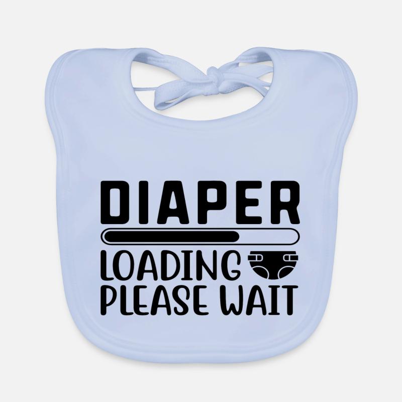 Diaper Loading Please Wait Organic Baby Bibs