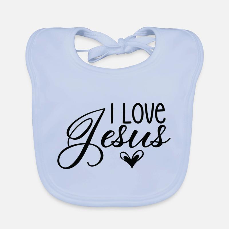 J’aime Jésus Bavoir bio Bébé