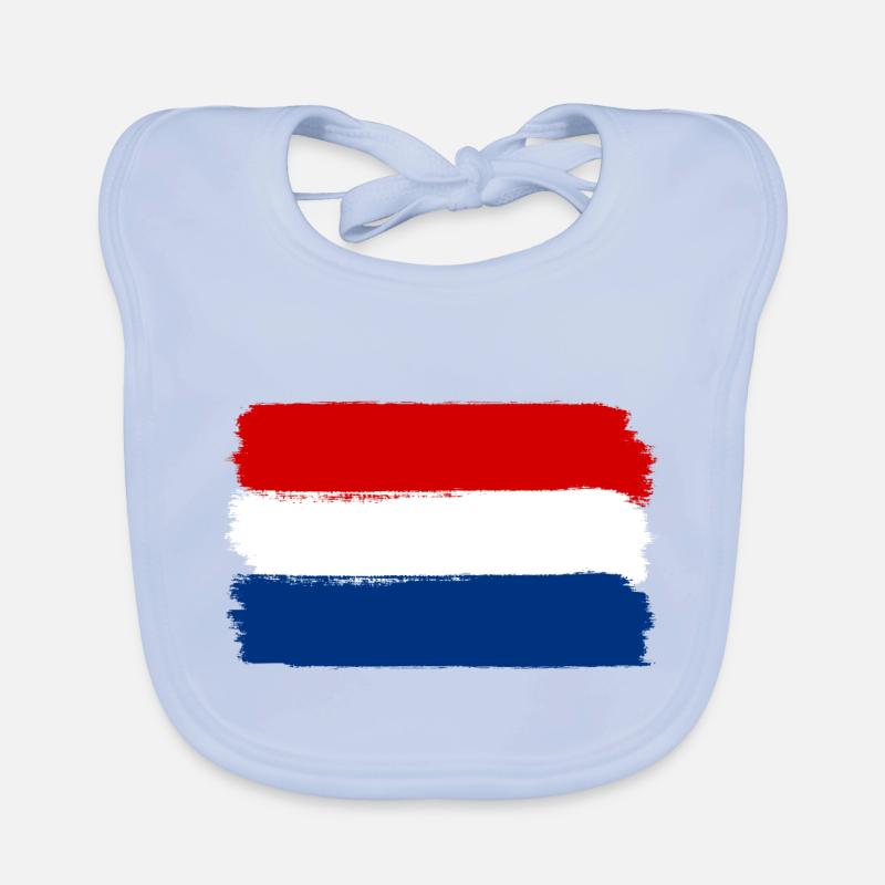 Drapeau hollandais utilisé look Bavoir bio Bébé