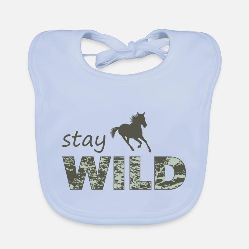 Restez sauvage Bavoir bio Bébé