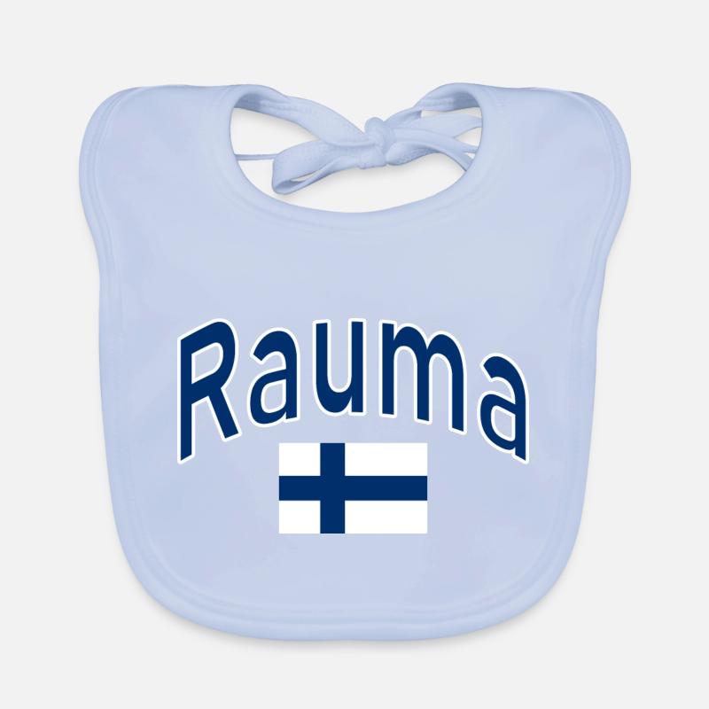 Drapeau finlandais de Rauma Bavoir bio Bébé